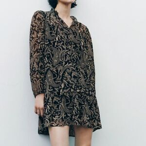 ZARA PRINTED SHORT DRESS NEW